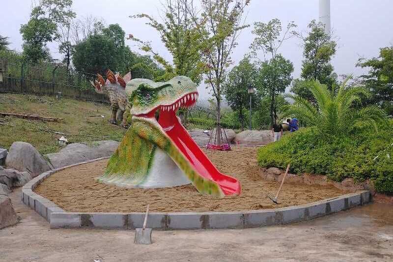 Entertainment Dinosaur Slide for Children Park