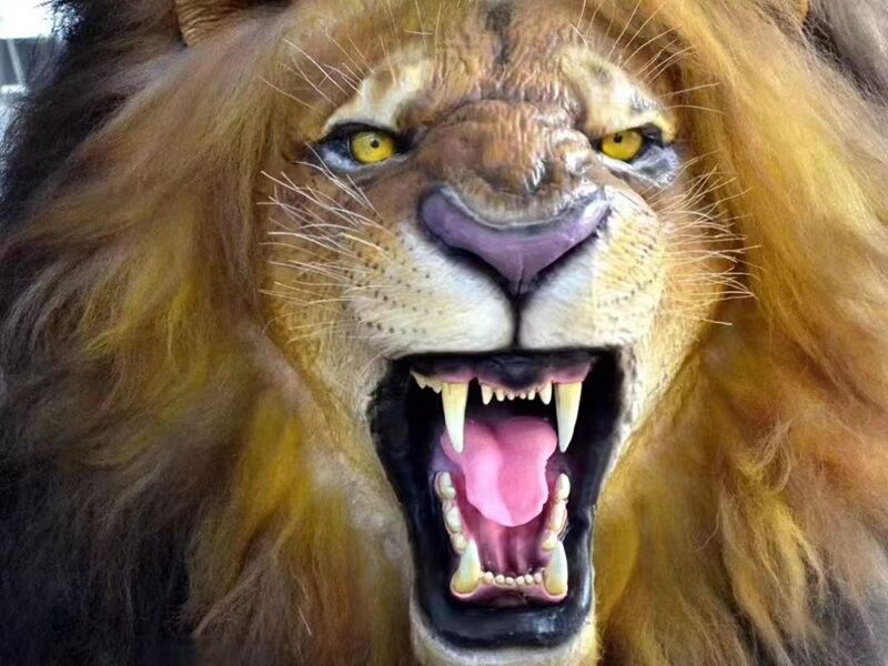 Animatronic Animal Lion Model