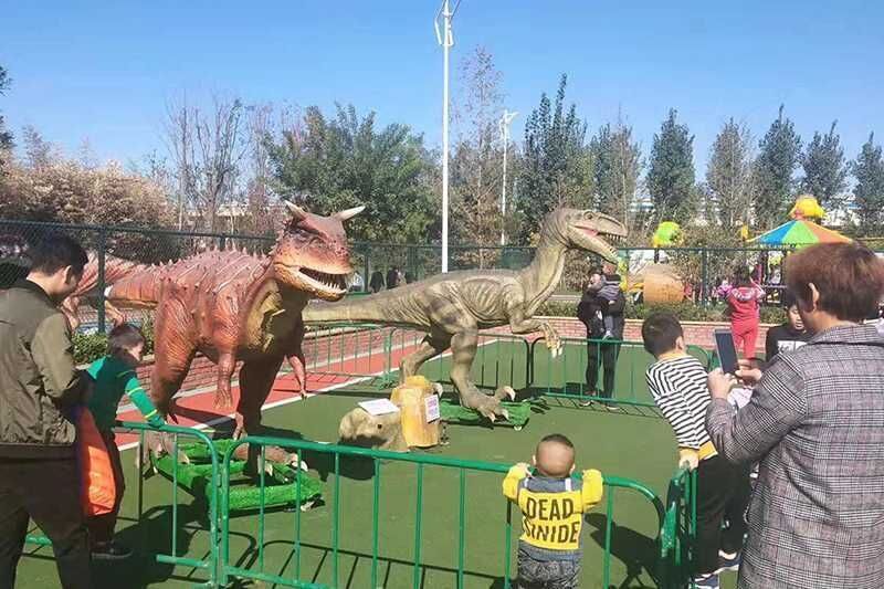 Animatronic Dinosaur City Plaza Shopping Mall